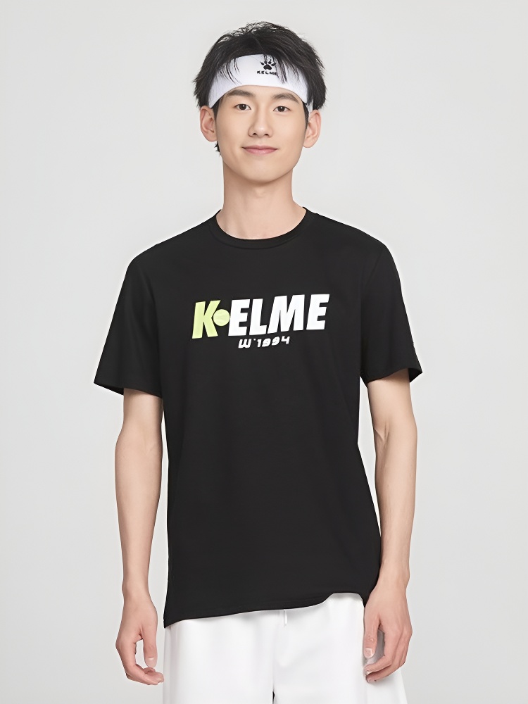 Футболка KELME Round Neck Short Sleeve T-Shirt Black