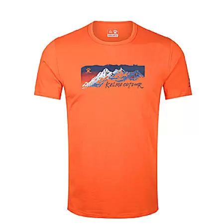Футболка KELME Men's Cotton Short-Sleeved T-Shirt Orange