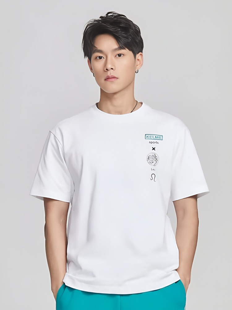Футболка KELME Round Neck Short Sleeve T-Shirt White