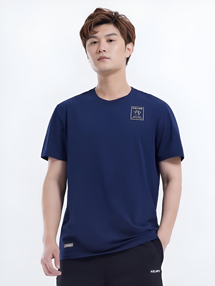 Футболка KELME Round Neck Short Sleeve T-Shirt Dark Blue