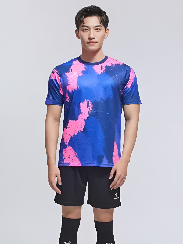 Футболка KELME Short Sleeve Football Shirt (Blue/Pink)