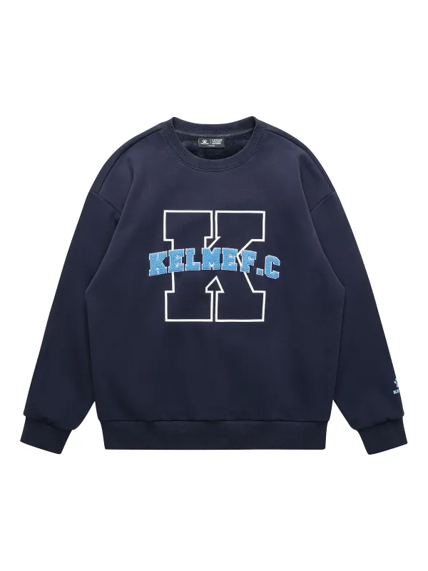 Свитшот KELME Fleece Crew Neck Sweatshirt Dark Blue