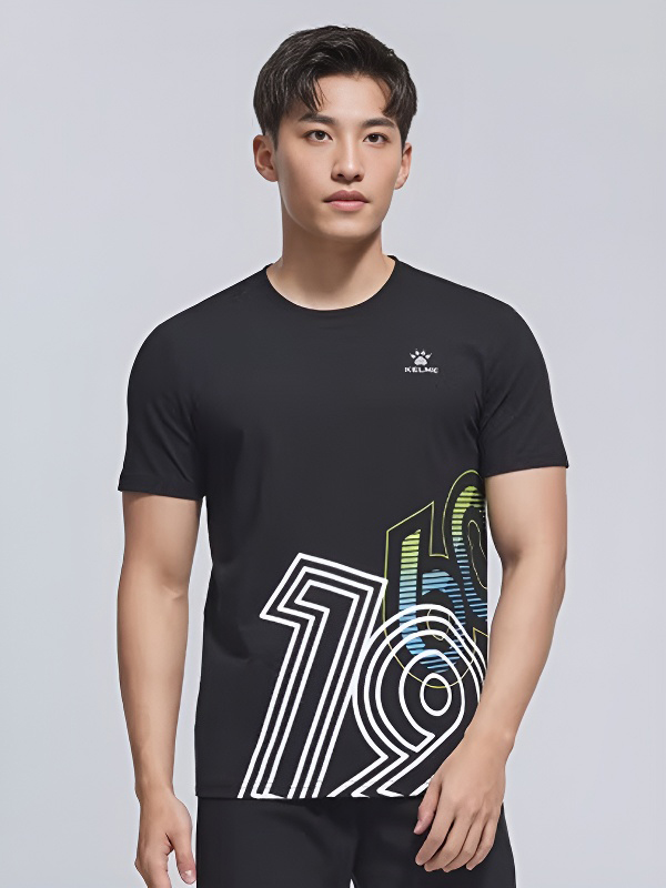 Футболка KELME Round Neck Short Sleeve T-Shirt Black