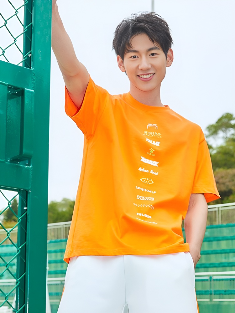 Футболка KELME Round Neck Short Sleeve T-Shirt Orange