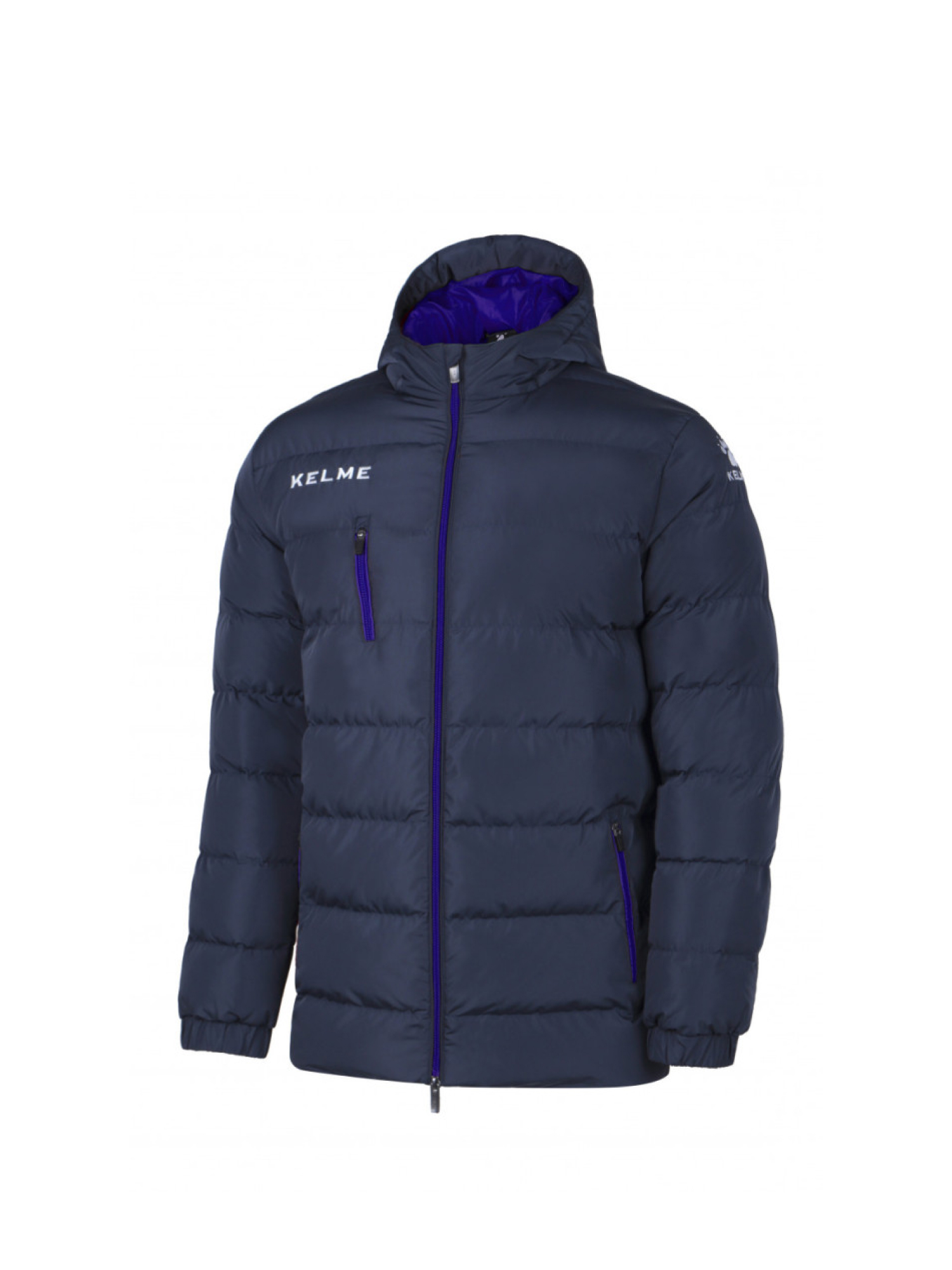 Пуховик KELME Hooded Short Padded Jacket (Dark Blue/Blue)