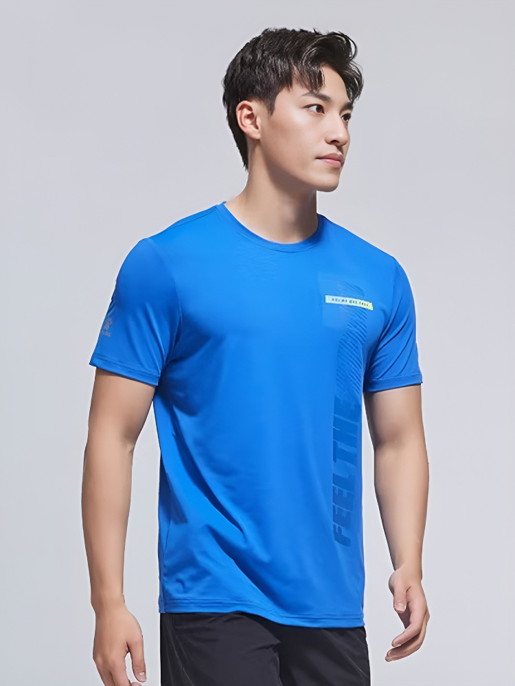 Футболка KELME Round Neck Short Sleeve T-Shirt Blue