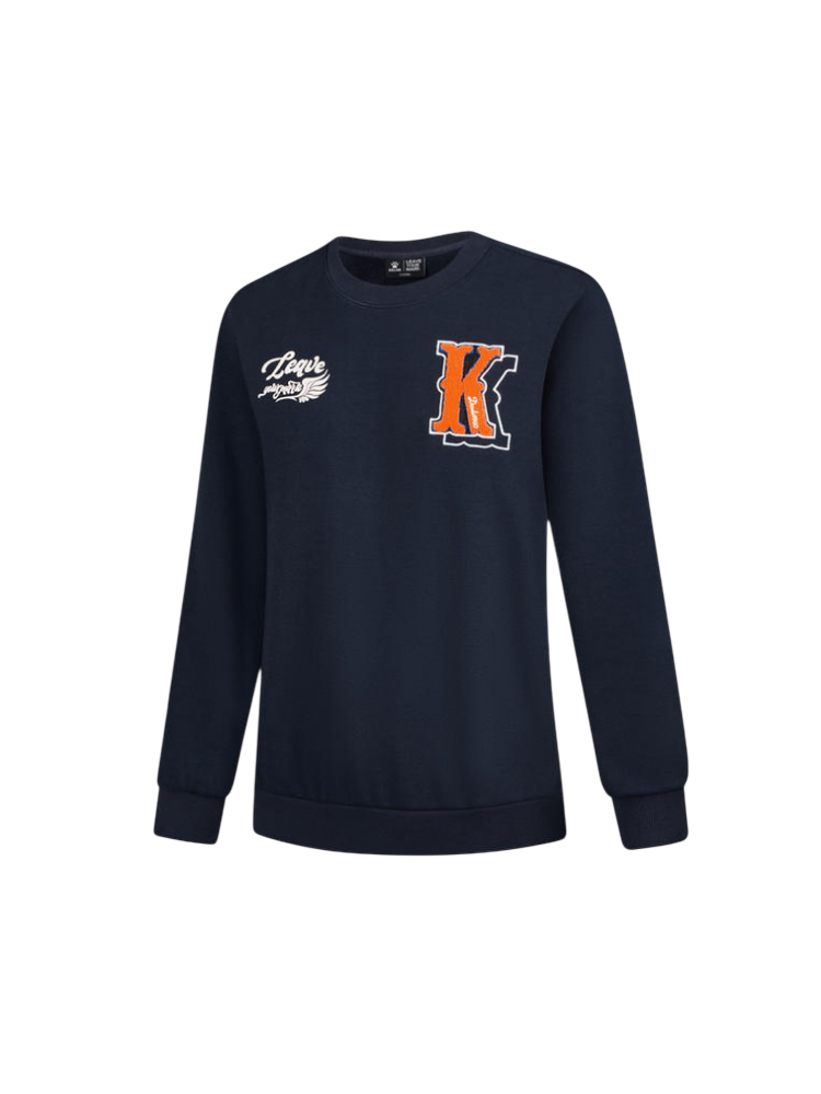 Свитшот KELME Fleece Crew Neck Sweatshirt Blue