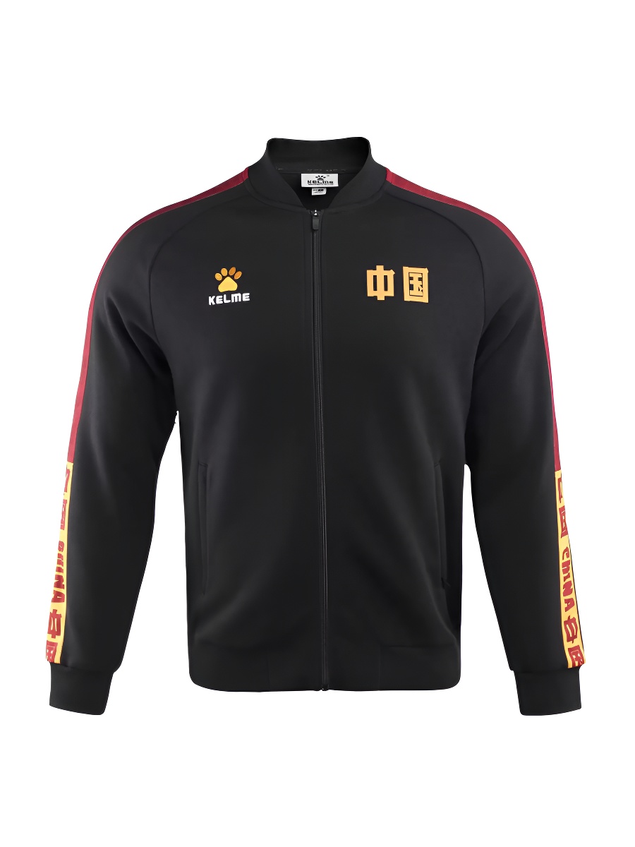 Бомбер KELME Men's Knitted Jacket Black