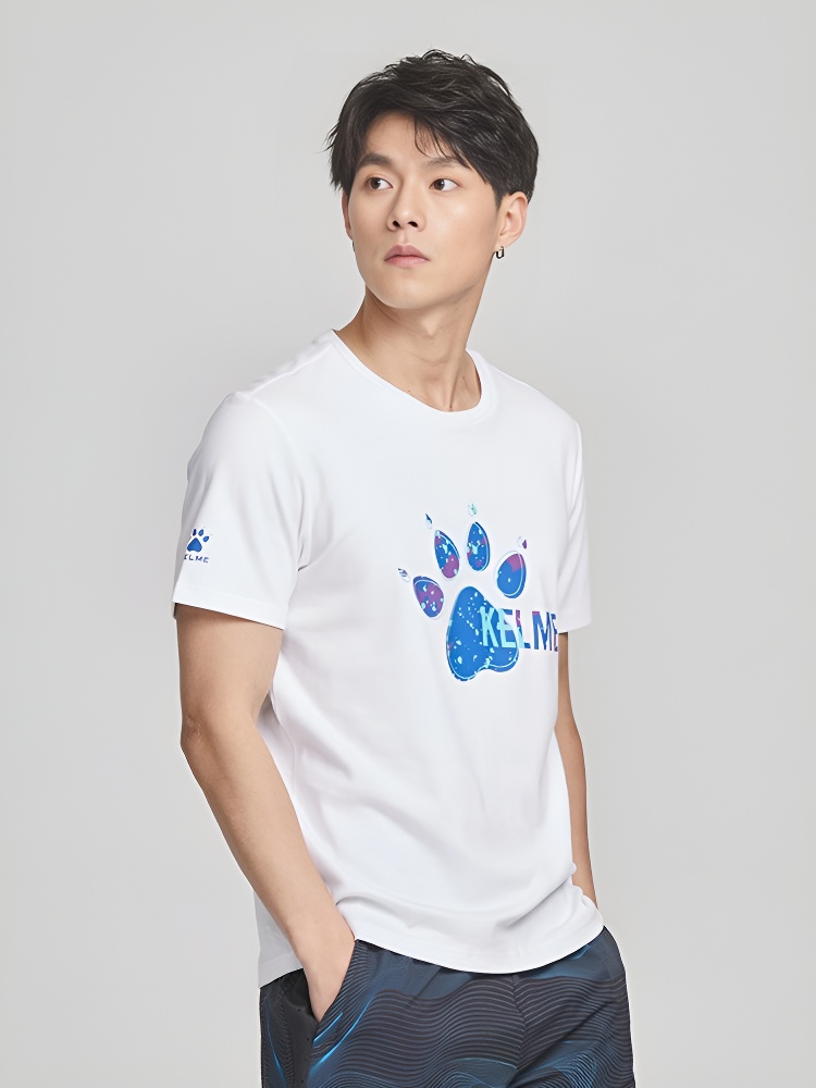 Футболка KELME Round Neck Short Sleeve T-Shirt White