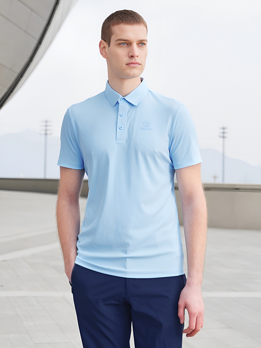 Футболка-поло KELME Short Sleeve Polo Shirt Light Blue