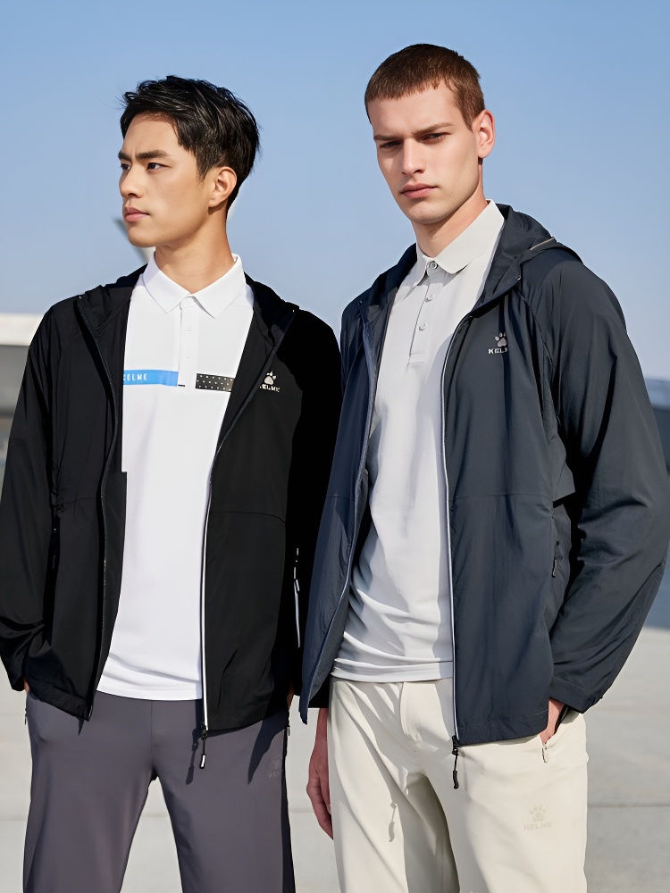 Ветровка KELME Thin Trench Coat Dark Blue