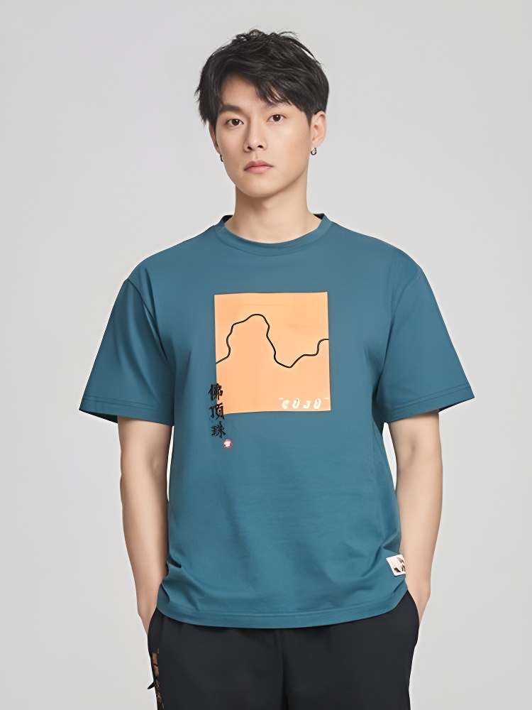 Футболка KELME Round Neck Short Sleeve T-Shirt Teal
