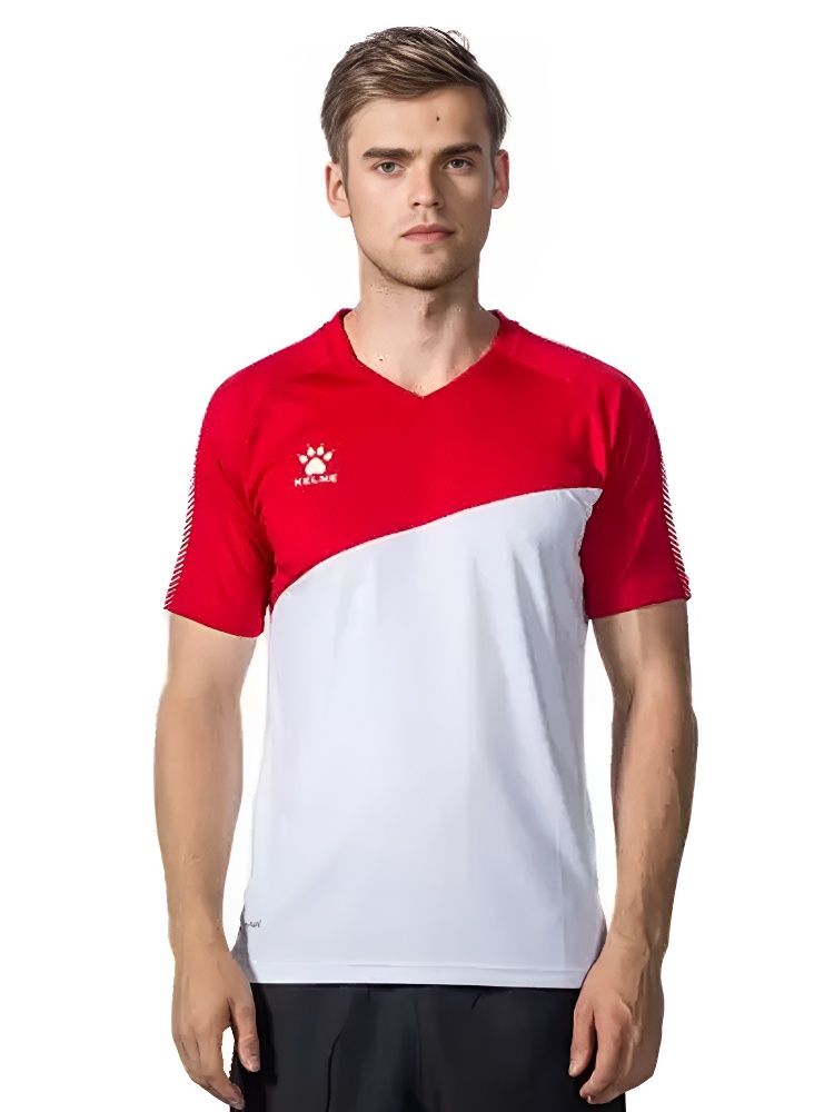 Футболка KELME Short Sleeve Football Shirt (White/Red)