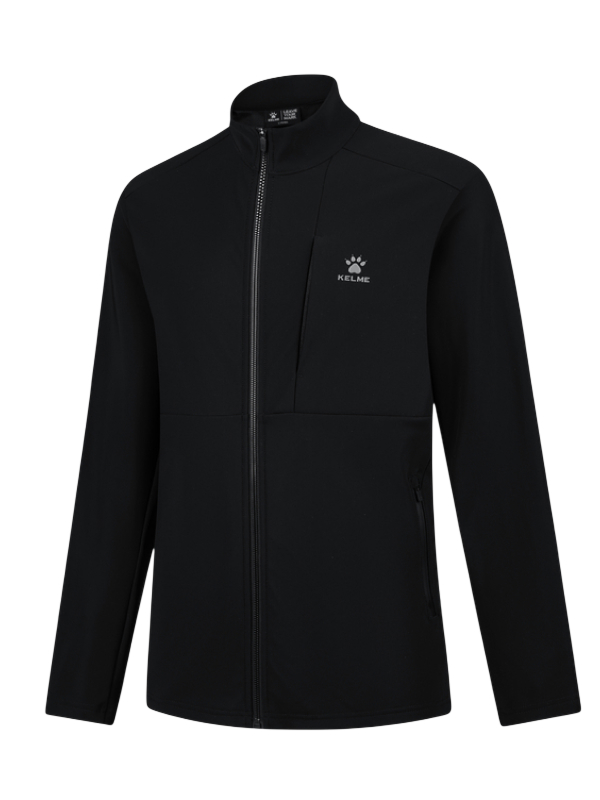 Олимпийка KELME Fleece Knitted Jacket (stand Collar) Black