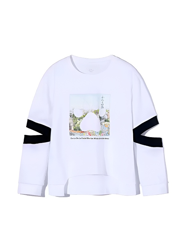 Детский свитшот KELME Boy's Round Neck Sweater White