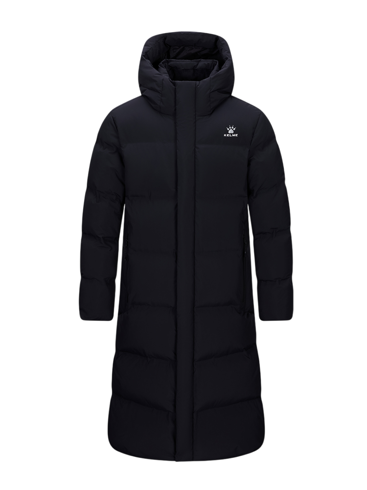 Пуховик KELME Long Down Jacket (Hooded) Black