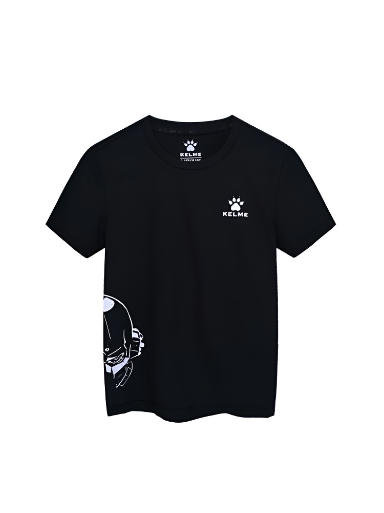 Детская футболка KELME Boys Short Sleeve T-Shirt Black