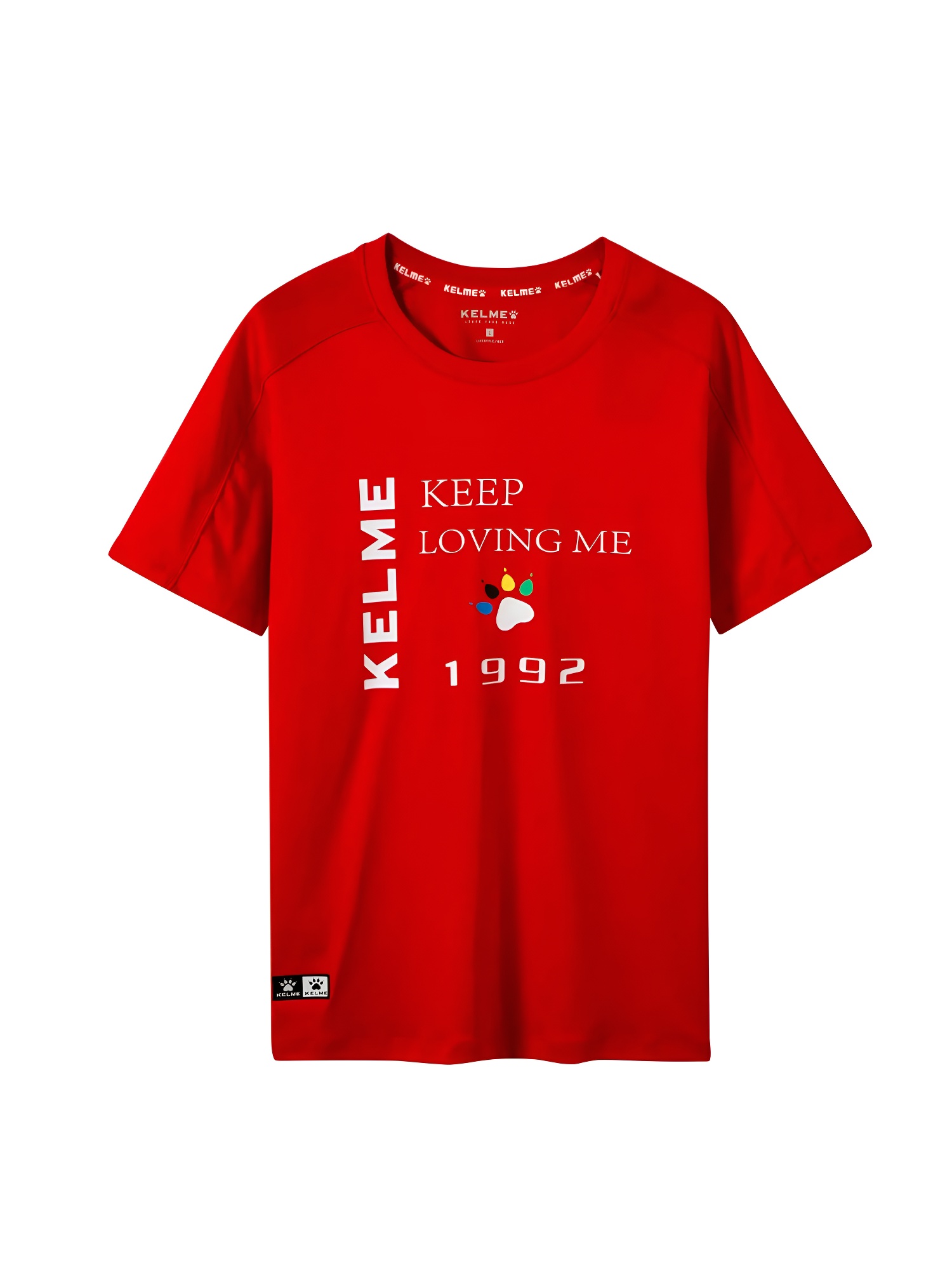 Футболка KELME Round Neck Short T Red