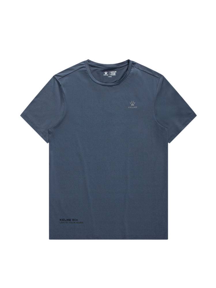 Футболка KELME Round Neck Short Sleeve T-shirt Blue