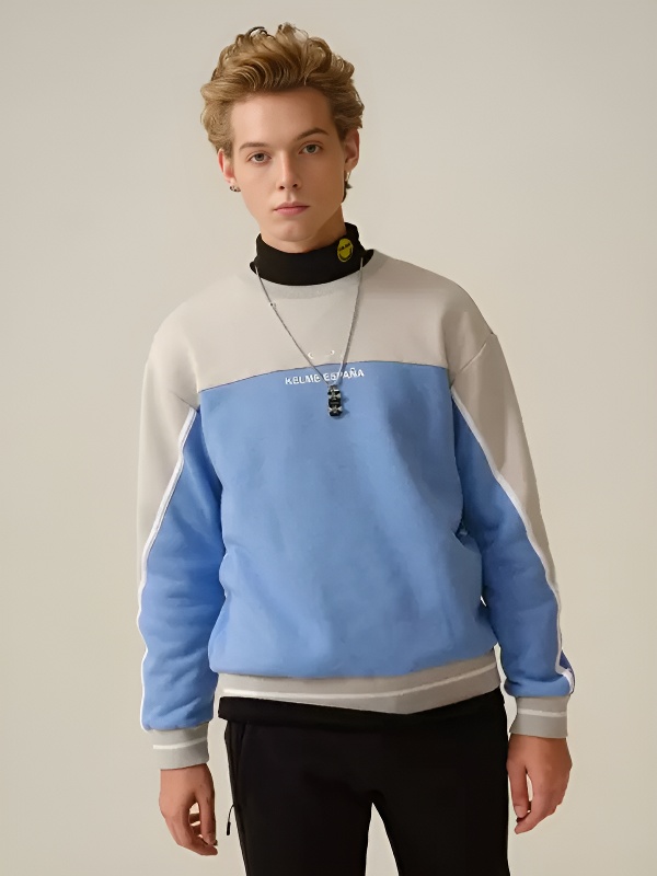 Свитшот KELME Round Neck Sweater (Light Blue/Grey)