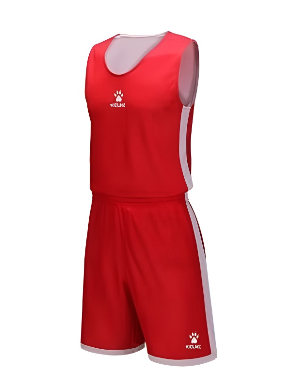 Детская баскетбольная форма KELME Children's Double-Sided Basketball Uniform Red