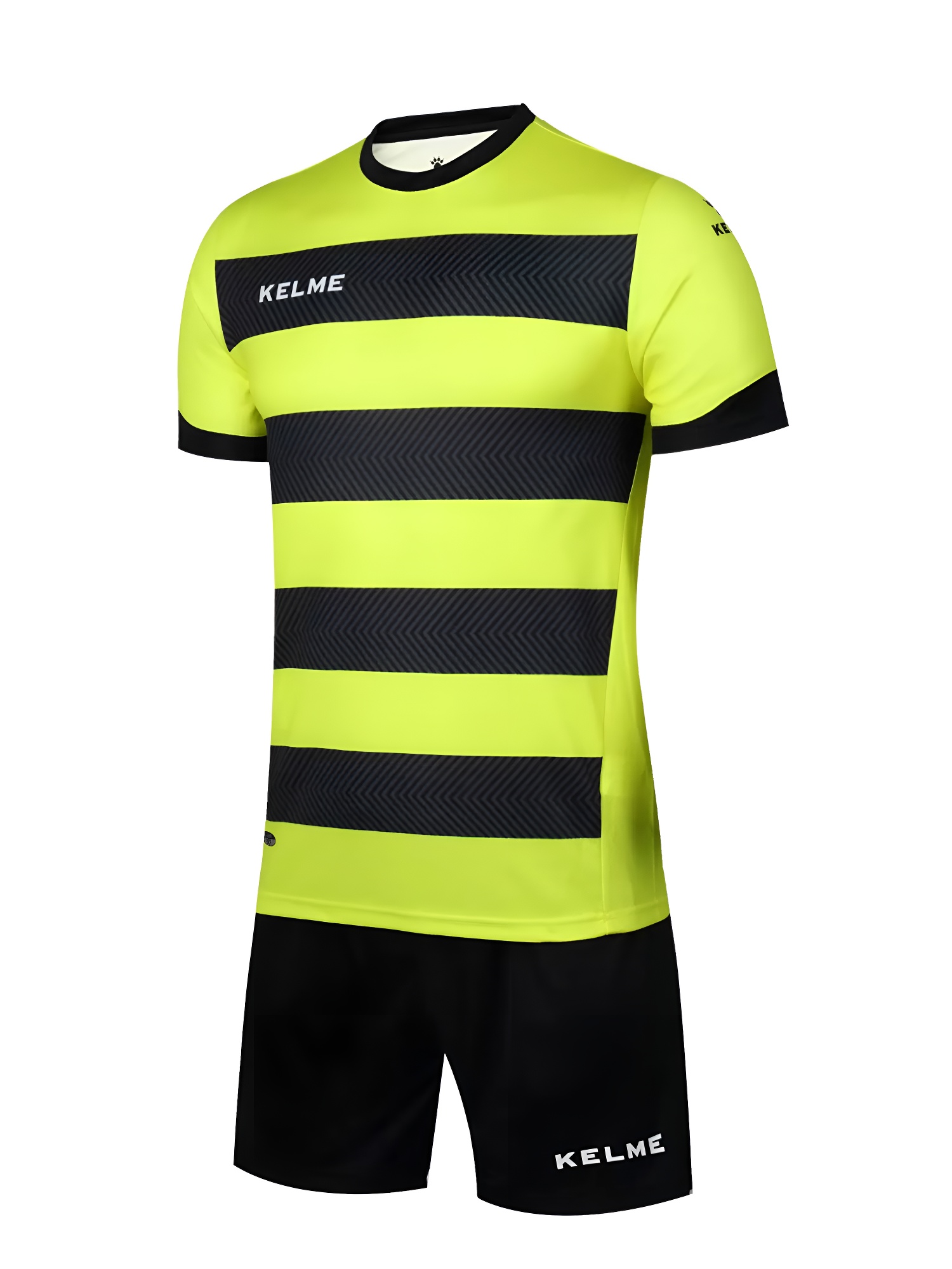 Детская футбольная форма KELME Short Sleeve Football Uniform (Yellow/Black)
