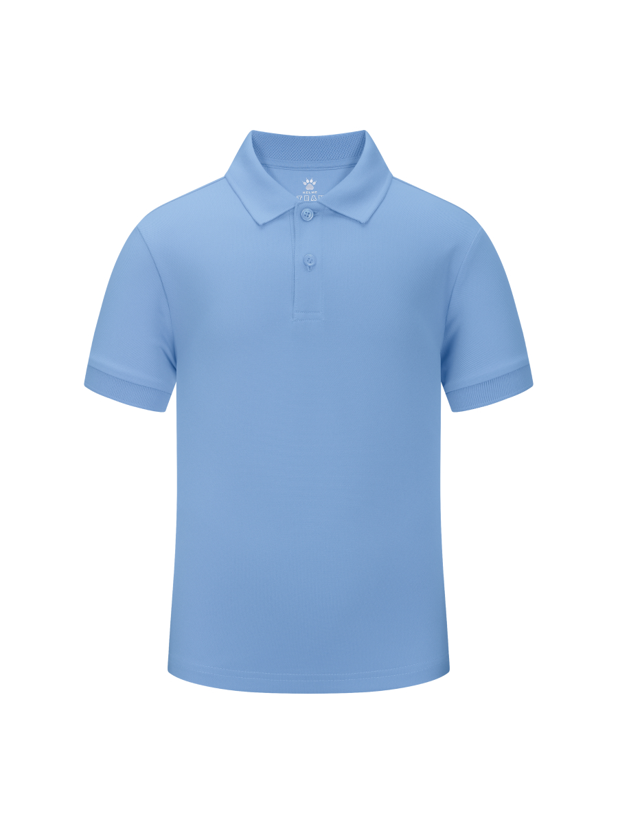 Детская футболка-поло KELME Children's Short Sleeve Polo Shirt Light Blue
