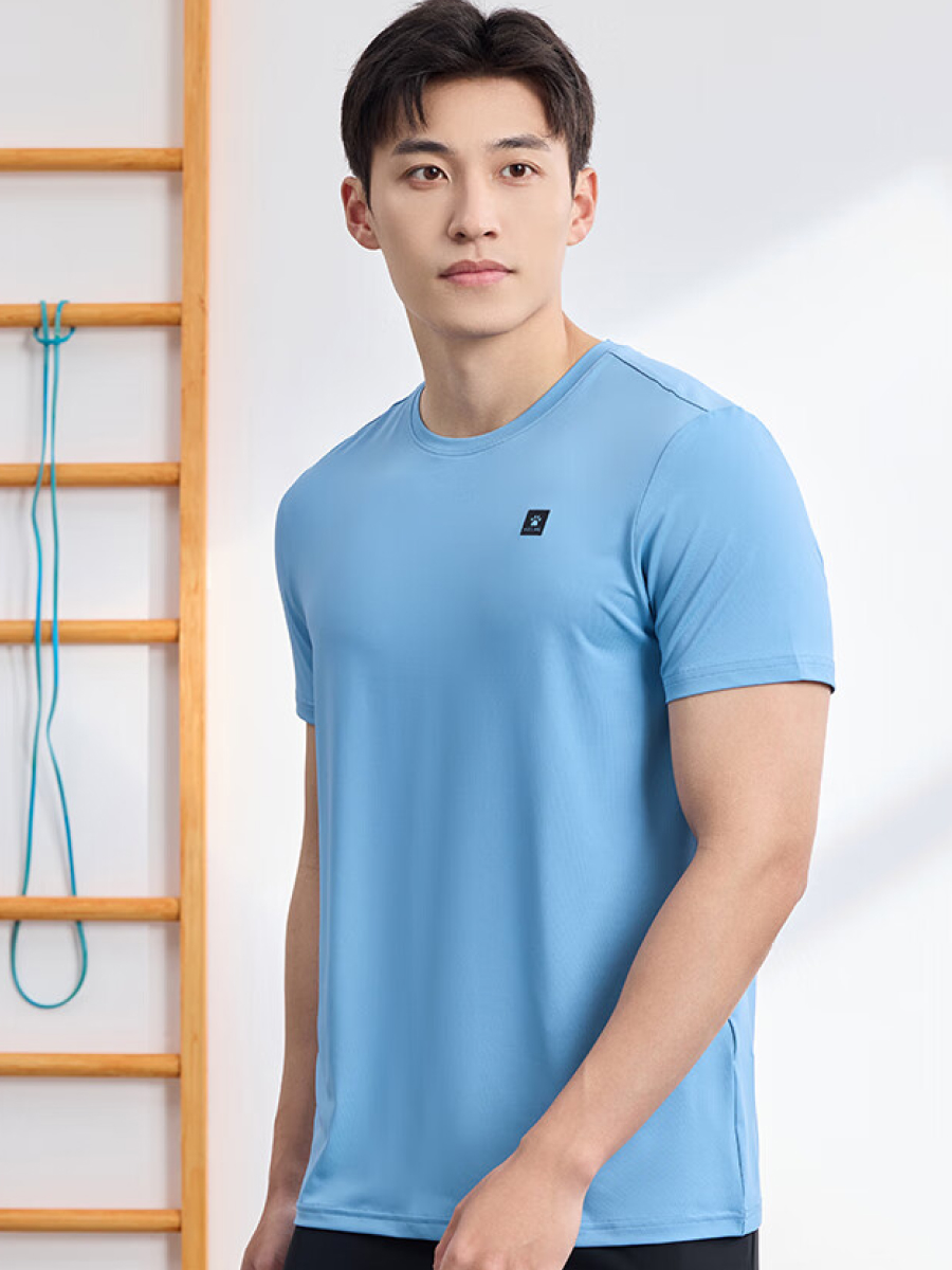 Футболка KELME Round Neck Short Sleeve T-Shirt Light Blue