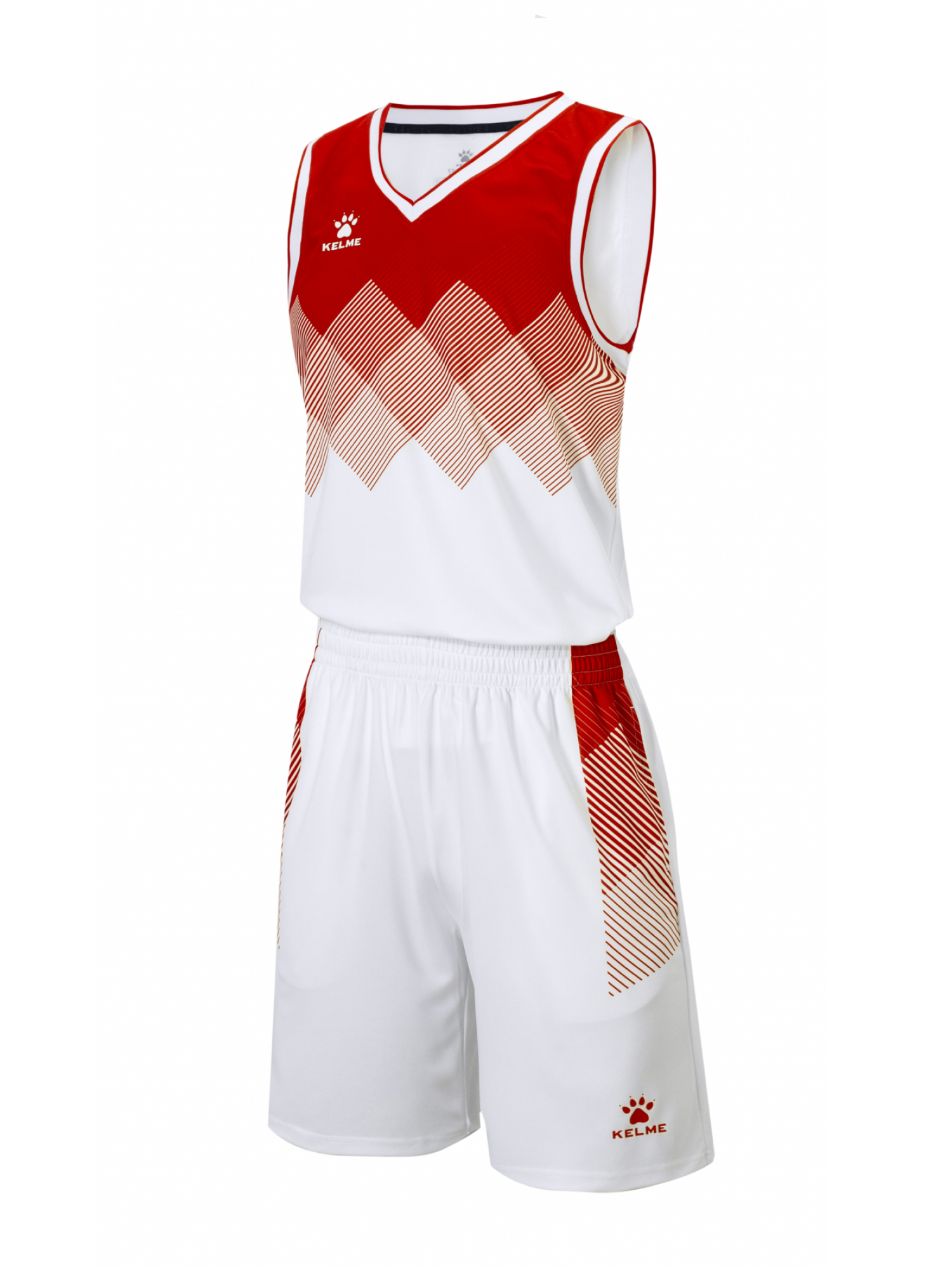 Детская баскетбольная форма KELME Basketball Clothes (White/Red)
