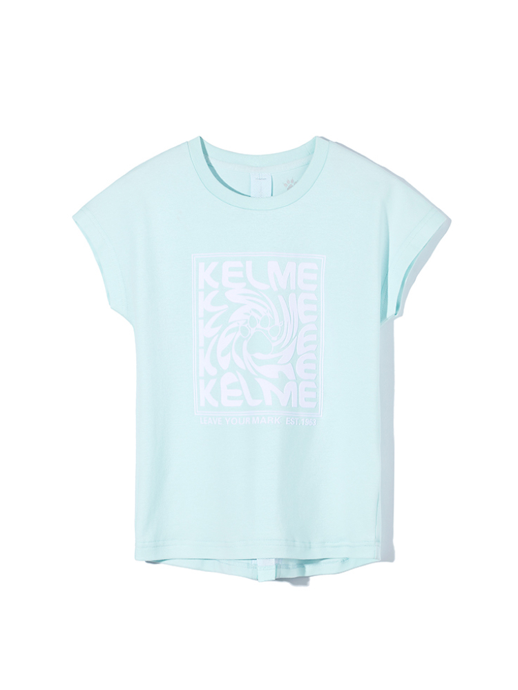 Детская футболка KELME Girls Short Sleeve T-Shirt (Mint/Green)