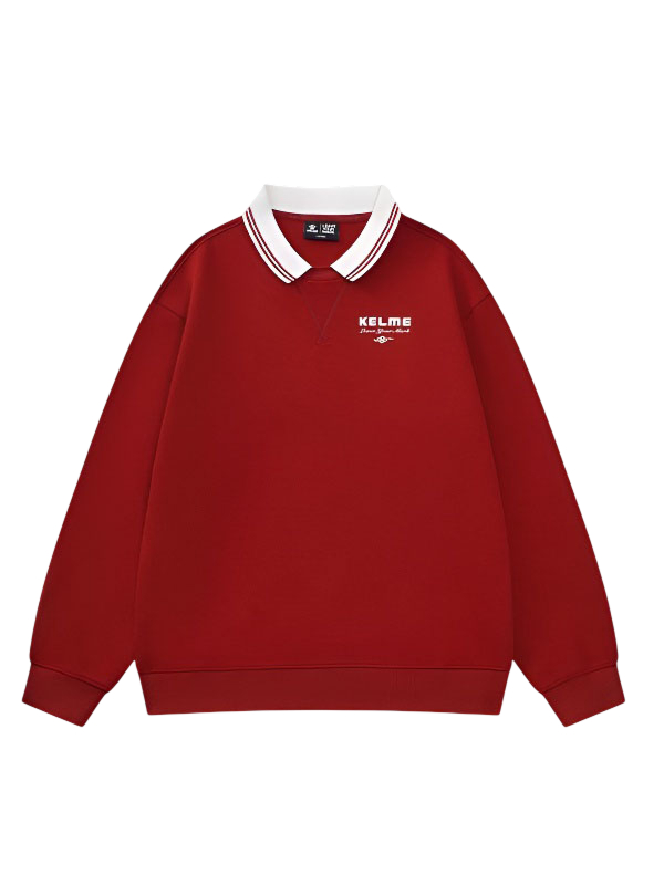 Свитшот KELME Lapel Sweatshirt Red