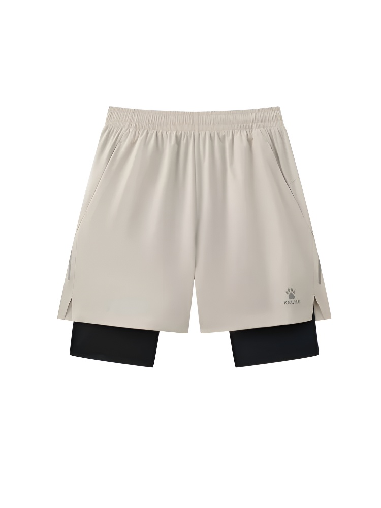 Шорты KELME Woven Shorts (Faux Two-Piece) Apricot