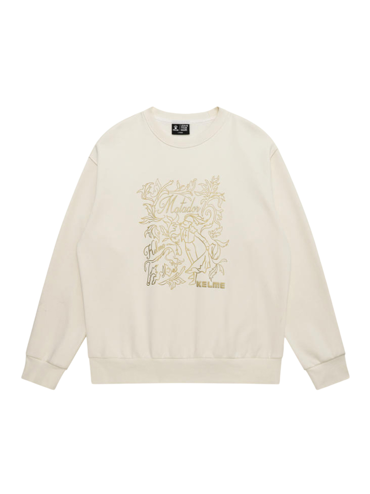 Свитшот KELME Fleece Crew Neck Sweatshirt White