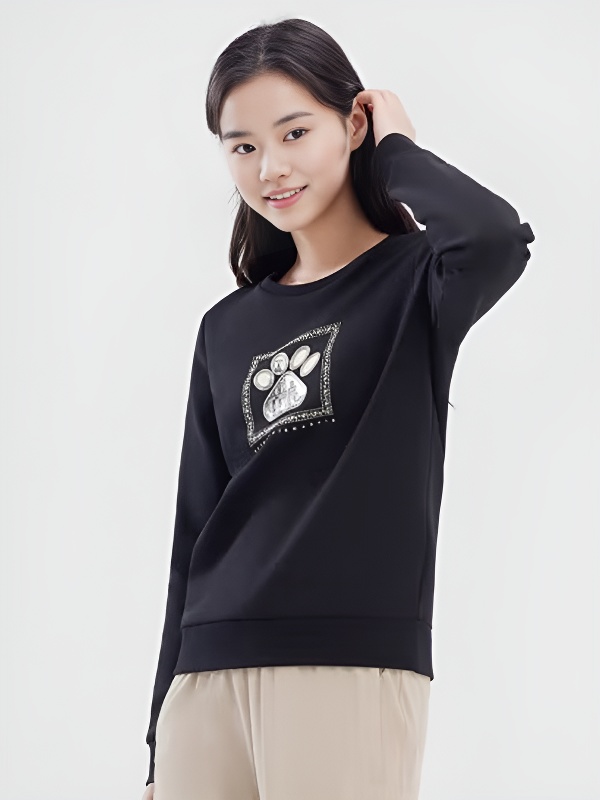 Свитшот KELME Round Neck Sweater Black