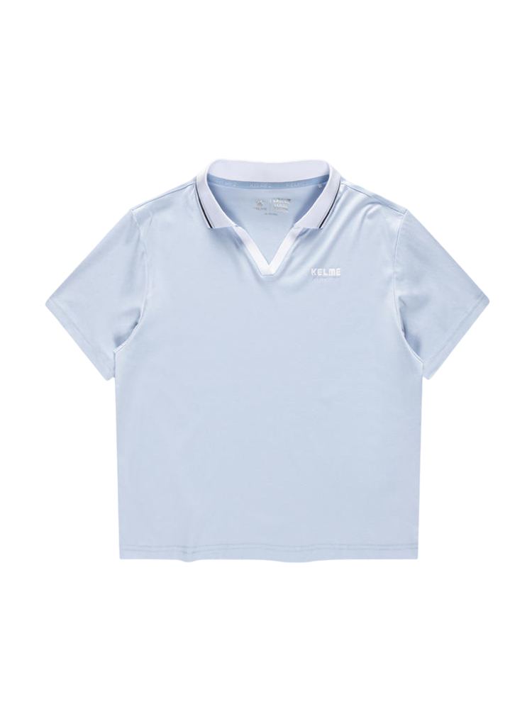 Футболка-поло KELME Short Sleeve Polo Shirt Light Blue