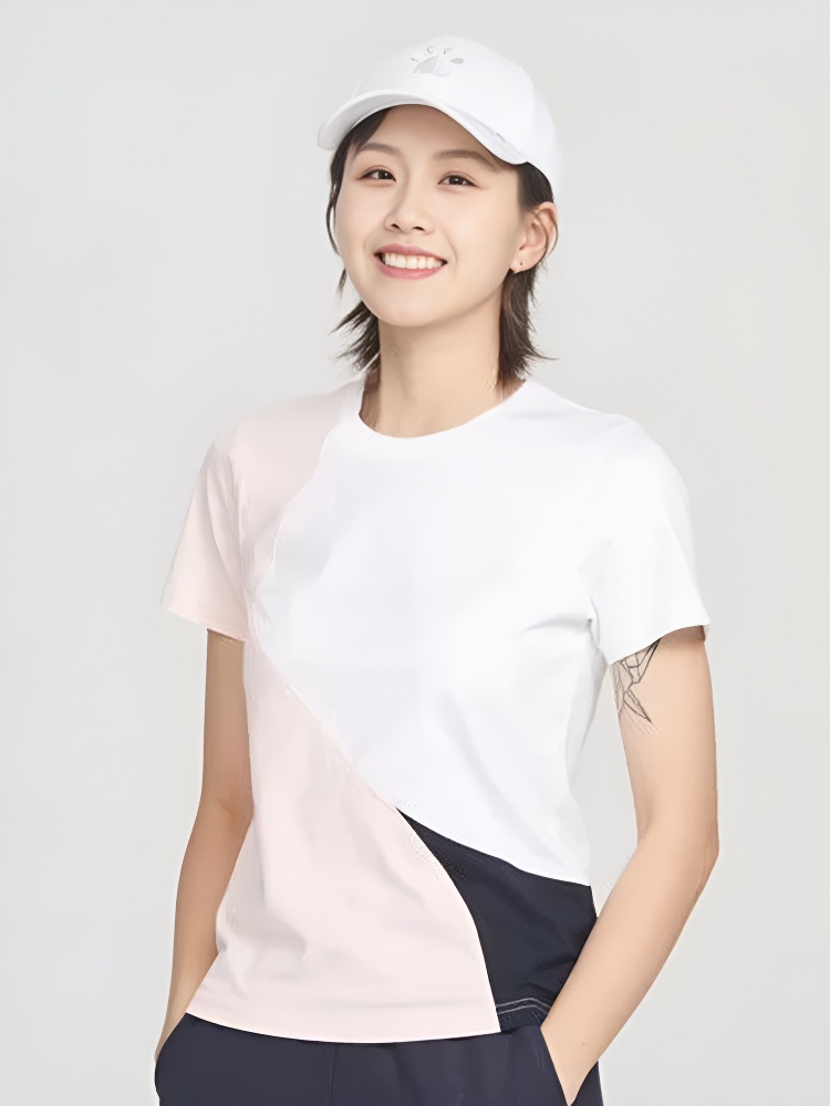 Футболка KELME Round Neck Short Sleeve T-Shirt (White/Pink)