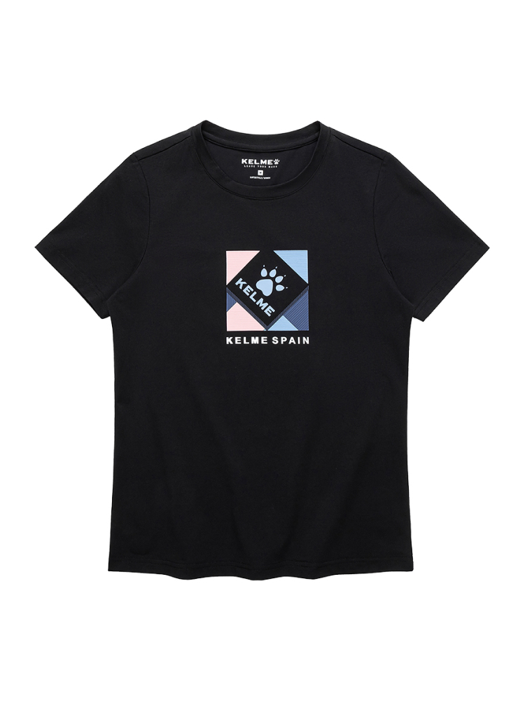Футболка KELME Round Neck Short Sleeve T-Shirt Dark Blue