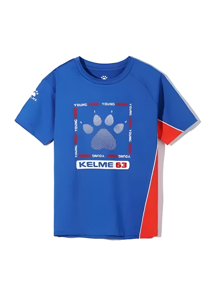 Детская футболка KELME Boys Short Sleeve T-Shirt Blue