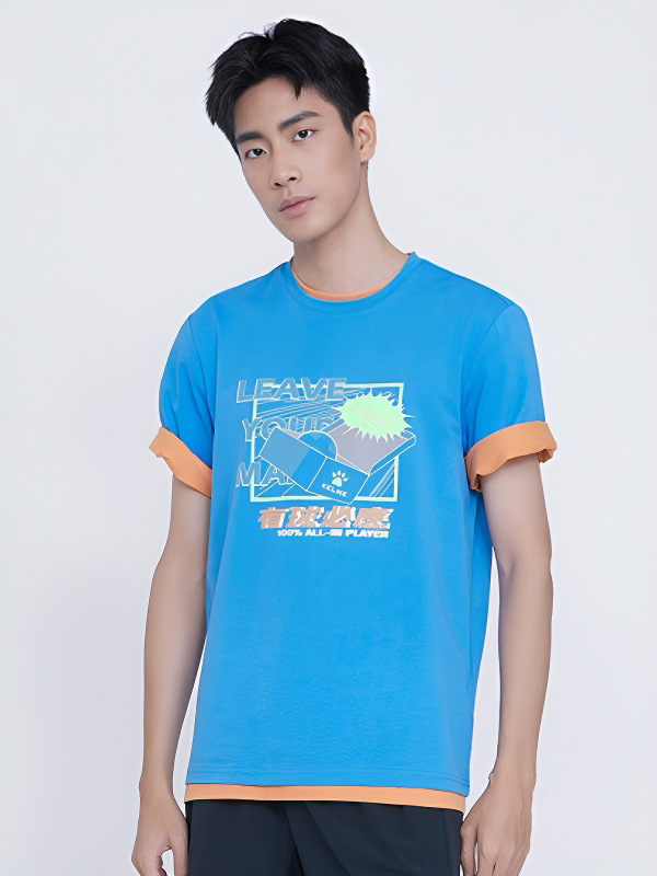 Футболка KELME Short Sleeve T-Shirt Light Blue