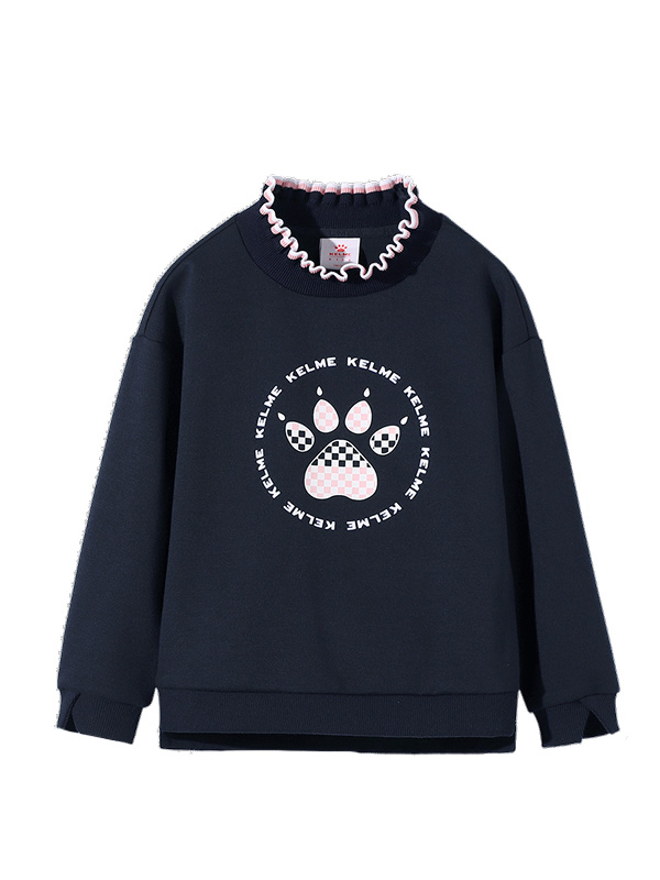 Детский свитшот KELME Girls Knitted Sweater Dark Blue