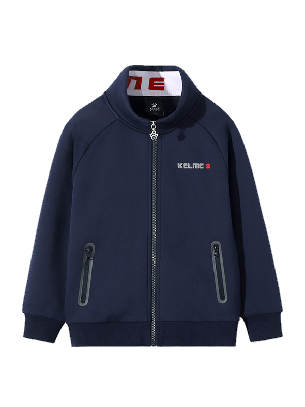 Детский свитшот KELME Boys Cardigan Sweater Dark Blue