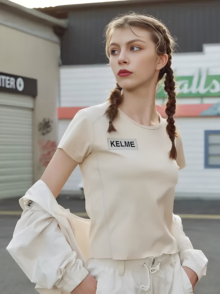 Футболка KELME Short-Sleeved T-Shirt Beige