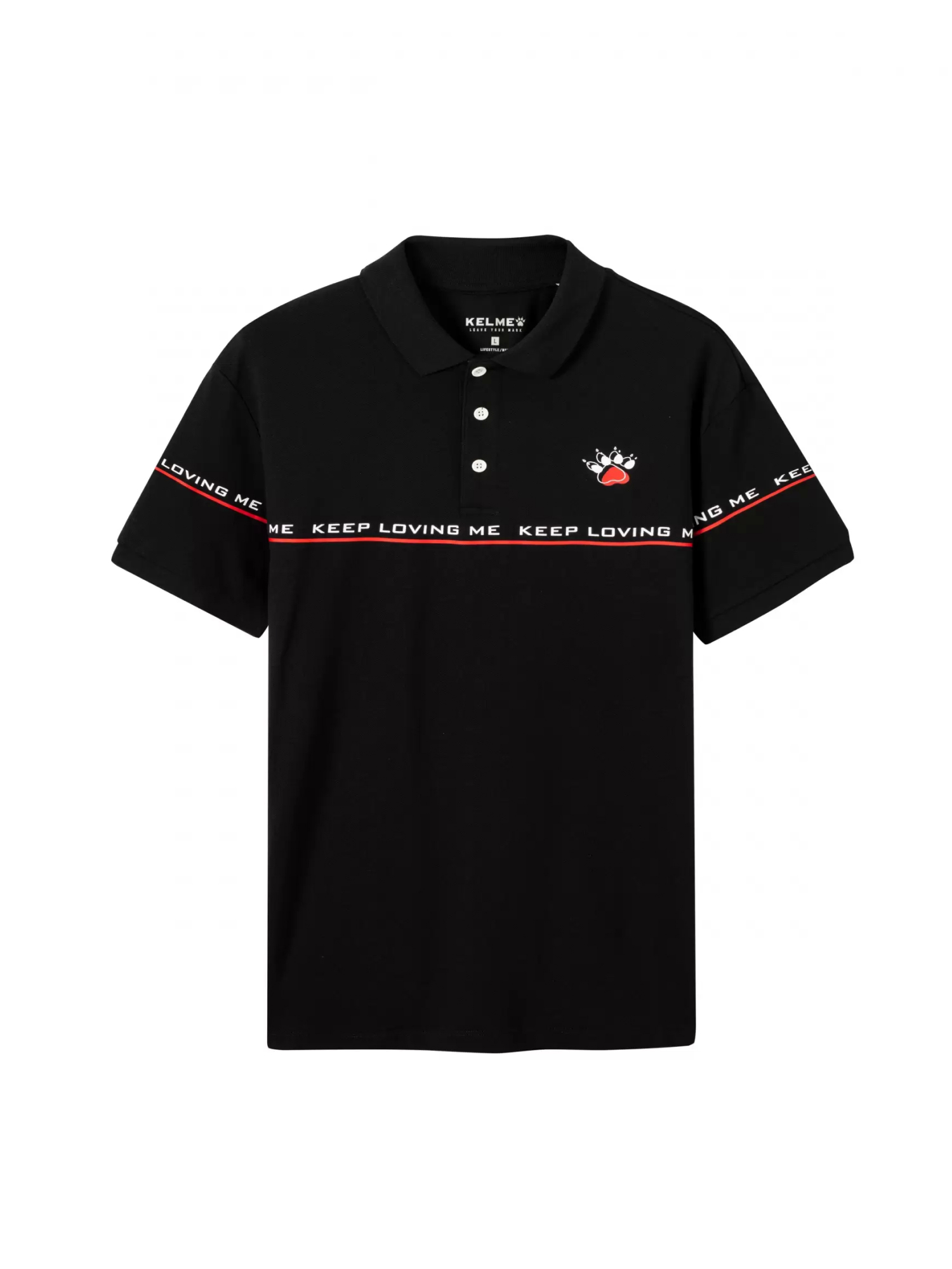 Футболка-поло KELME Short Sleeve Polo Black