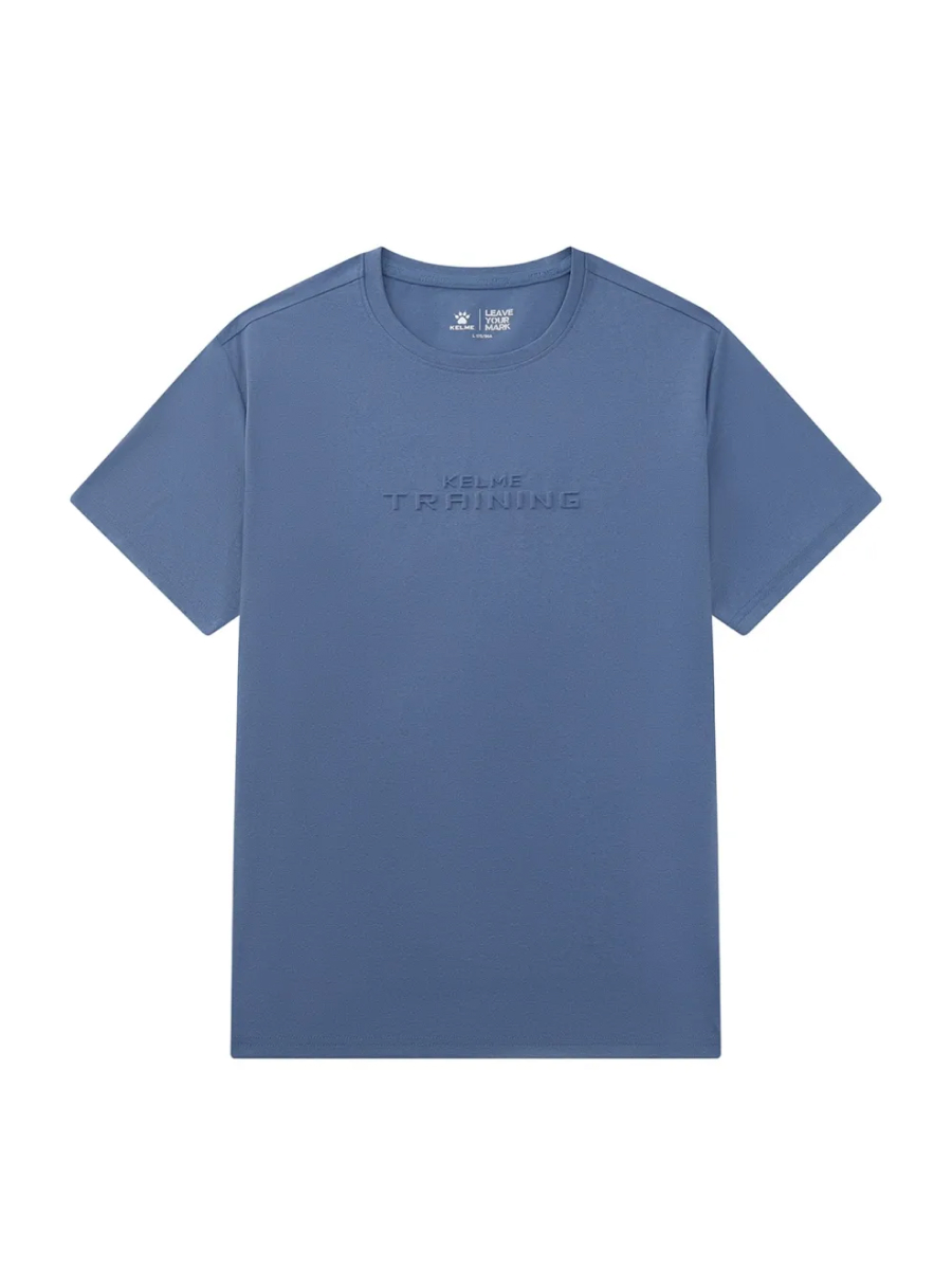 Футболка KELME Crew Neck Short-sleeved T-shirt Light Blue