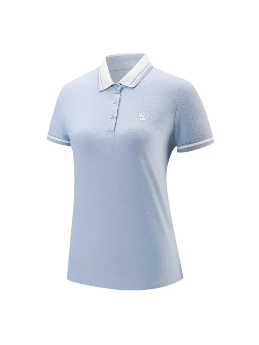 Футболка-поло KELME Short-sleeved Polo Shirt Light Blue
