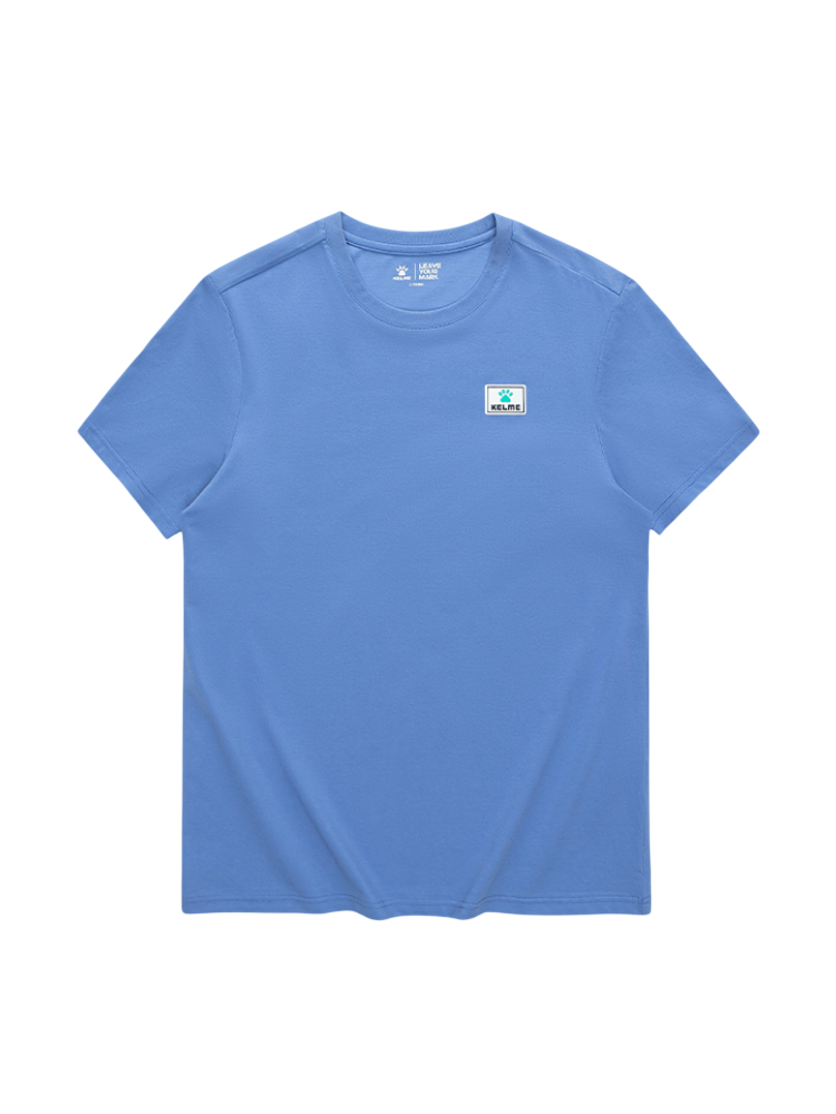 Футболка KELME Round Neck Short Sleeve T-Shirt Blue