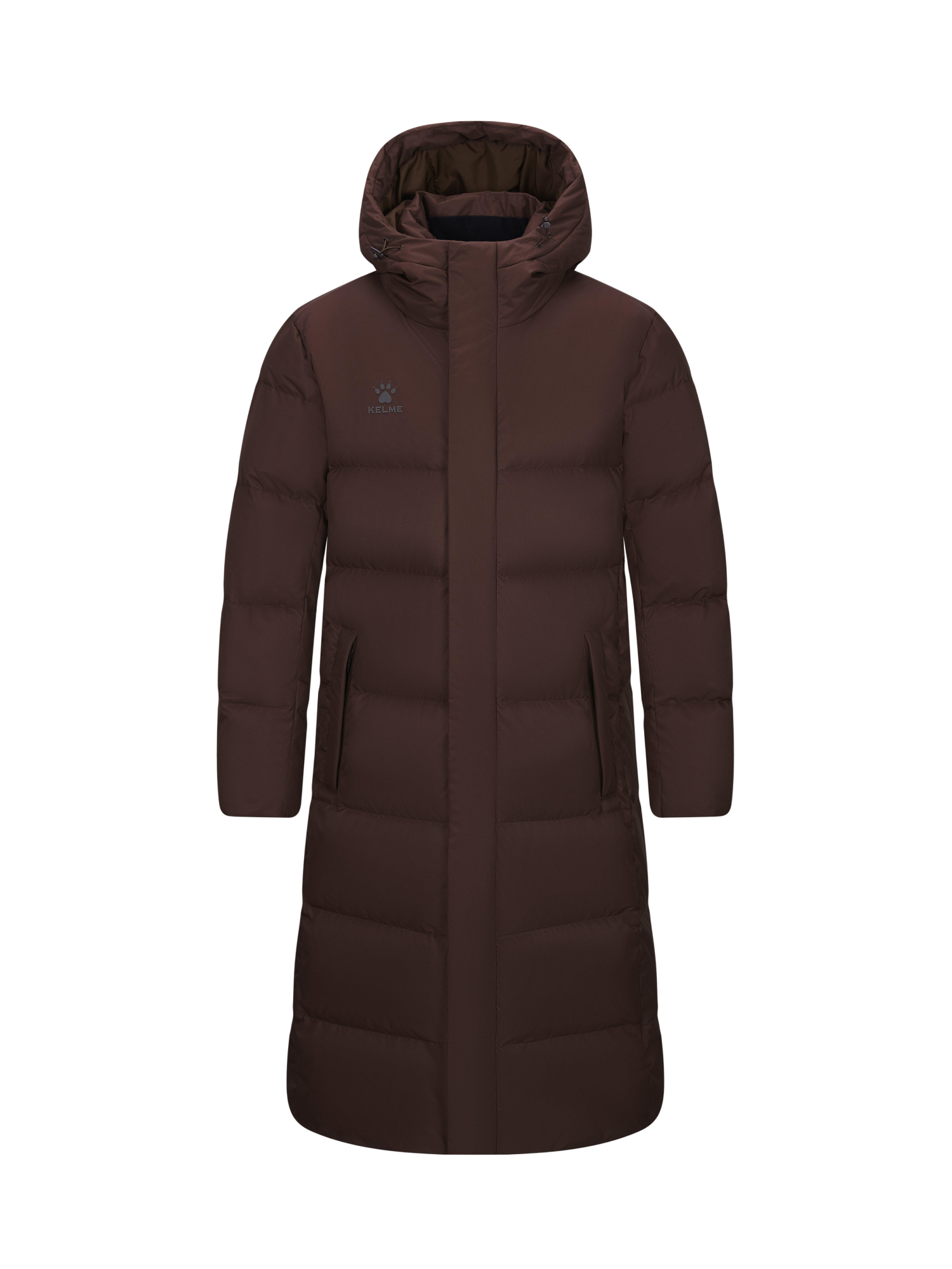 Пуховик KELME Long Down Jacket Dark Brown