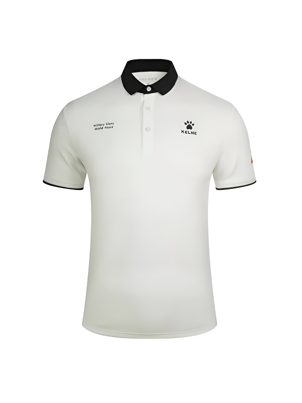 Футболка-поло KELME Men's Classic Casual Short Sleeve Polo White