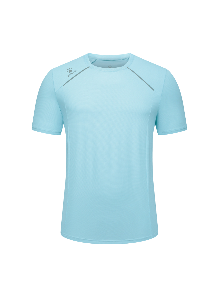 Футболка KELME Men's Round Neck T-Shirt Light Blue