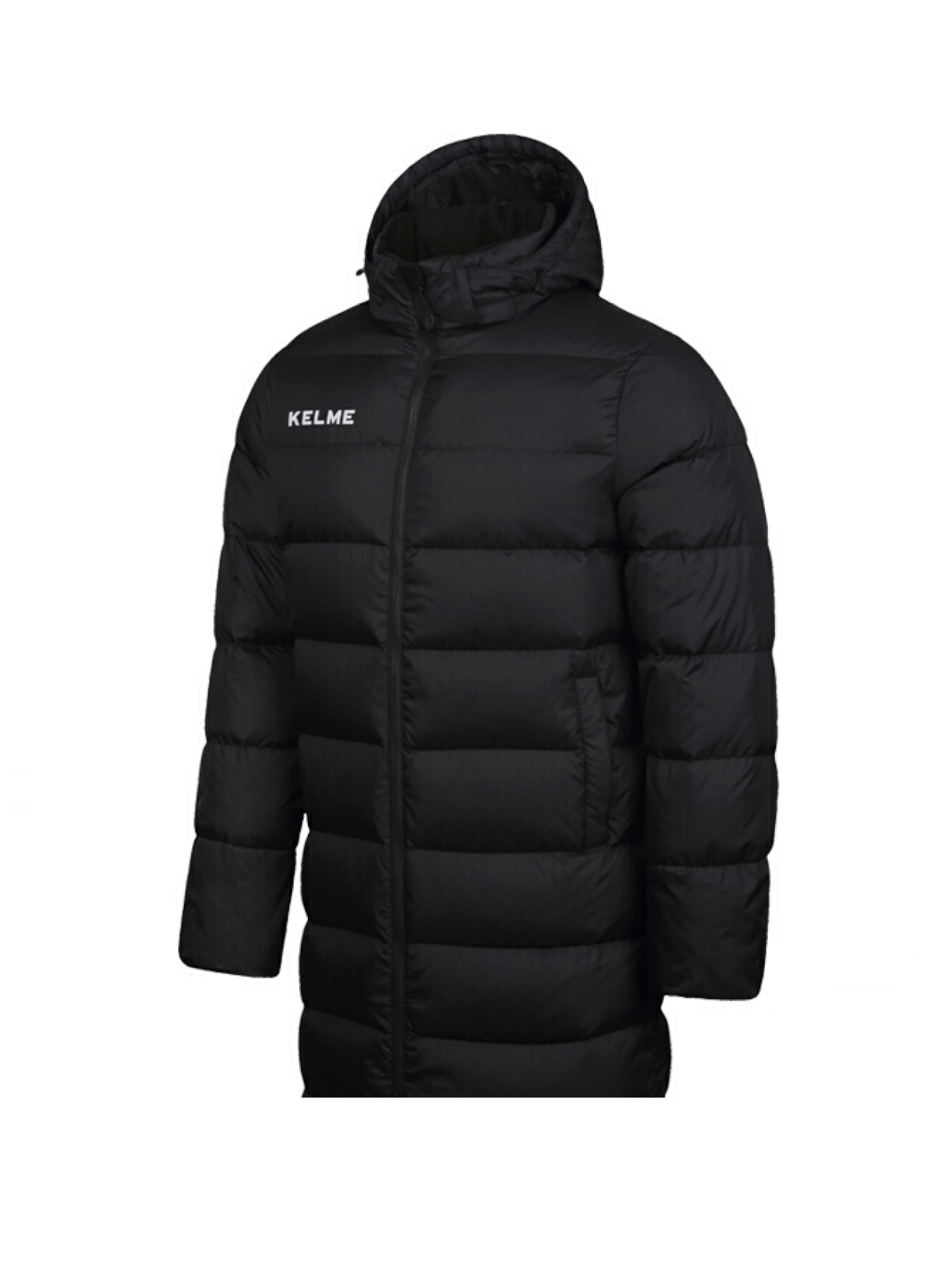 Пуховик KELME Hooded Long Down Jacket Black